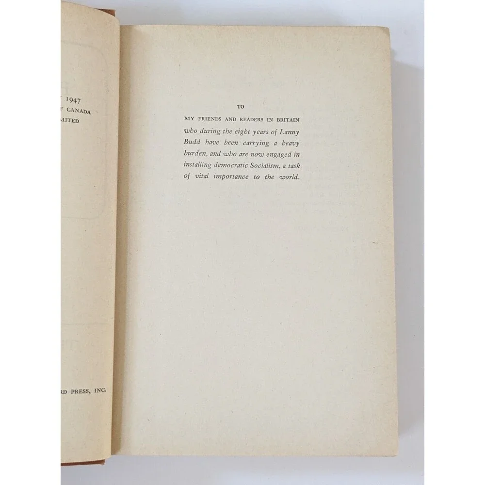 Presidential Mission by‎ Upton Sinclair Vintage 1947 Viking Press 1st Edition HC
